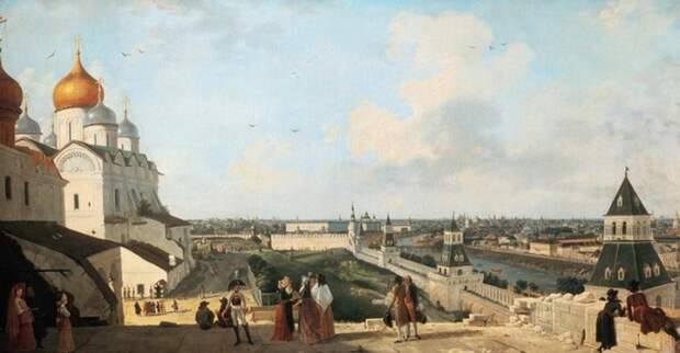 Вид на Москву в сторону Москворецкого моста. Гравюра Ф. Лорие , 1797 год. Вид на Москву в сторону Москворецкого моста. Гравюра Ф. Лорие , 1797 год.