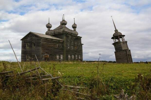 Преображенская церковь и колокольня архитектура, колокольни, наследие, россия, север, храмы