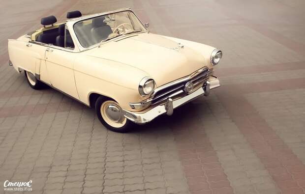 Кабриолет из ГАЗ 21 в американском стиле авто, газ, волга, газ-21