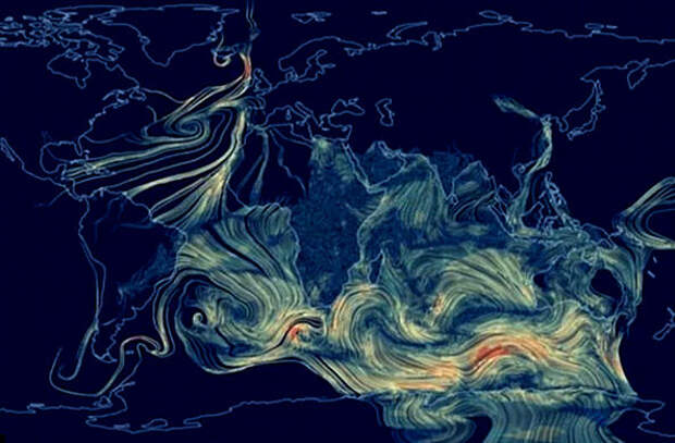 Глобальная карта ветров в реальном времени
