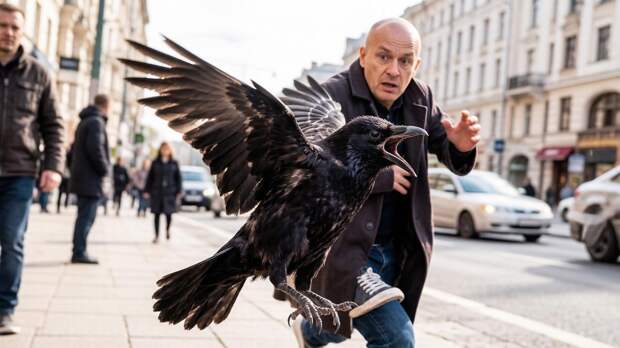 Стая ворон в Сингапуре начала нападать на лысых посетителей фуд‑холла