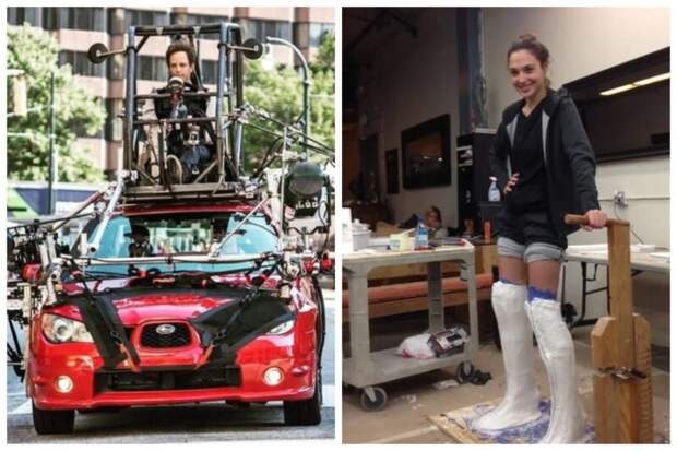 25 крутых закулисных фото и гифок со съемочных площадок