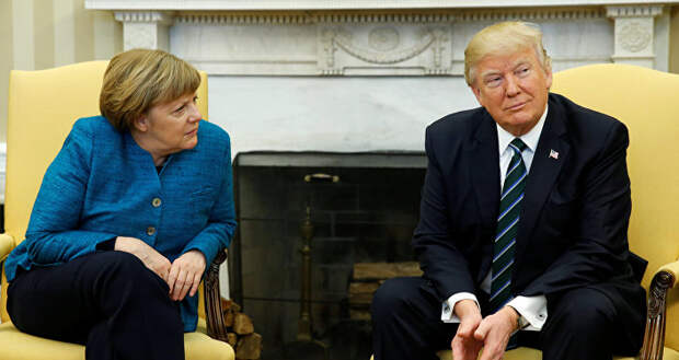 Дональд Трамп и Ангела Меркель , архивное фото