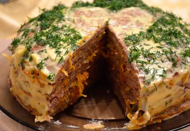 Мясной ТОРТ «Мечта гурмана»: рецепт пошагово