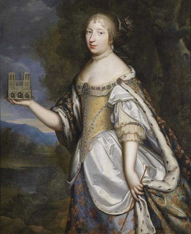 Мария-Терезия ,королева Франции, как покровитель собора Нотр-Дам-де-Пари,Чарльз Бобрун