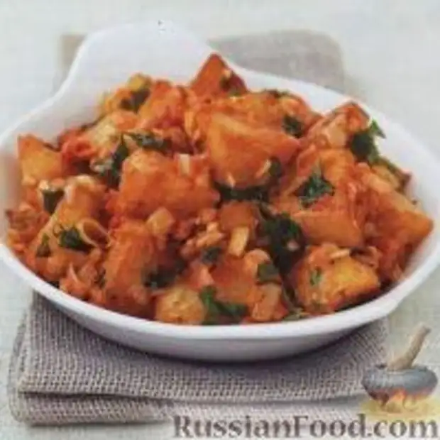 Картофель по испански. Картошка по испански. Картофель по испански. Картошка по канарски. Картофель по испански.