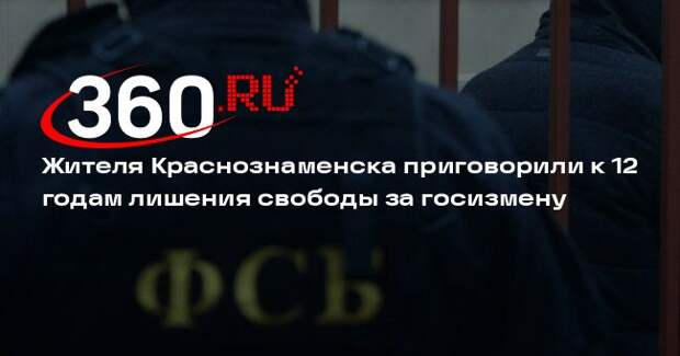 Жителя Краснознаменска приговорили к 12 годам лишения свободы за госизмену