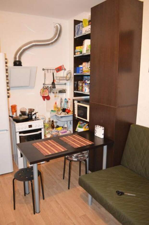 Квартира-студия 25 кв.м (жизнь после проекта – кухня) Квартира-студия 25 кв.м (жизнь после проекта – кухня)