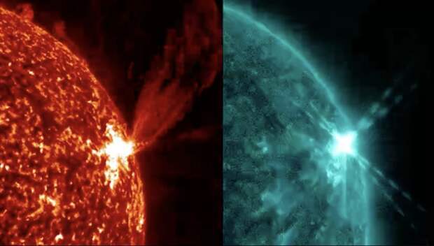 На Солнце произошла мощнейшая за последние месяцы вспышка