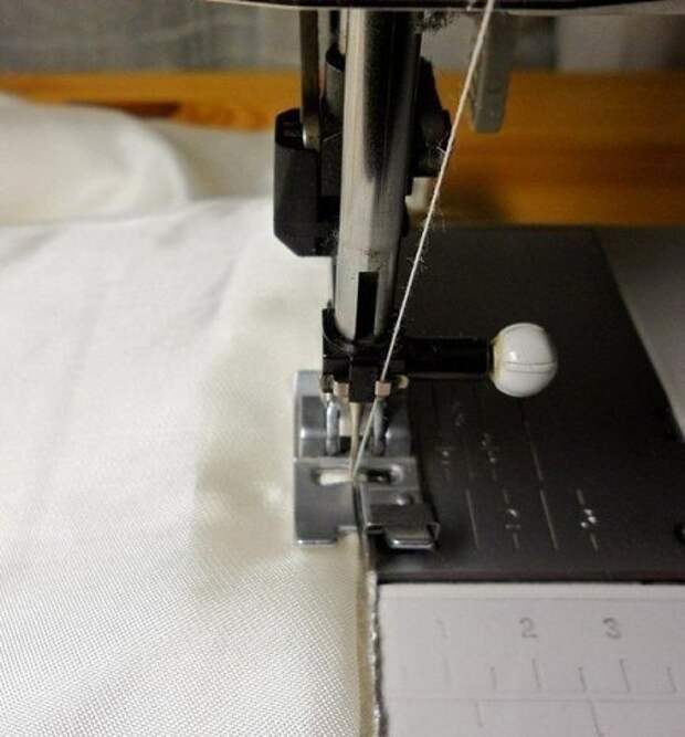 Потайной шов на швейной машинке 2