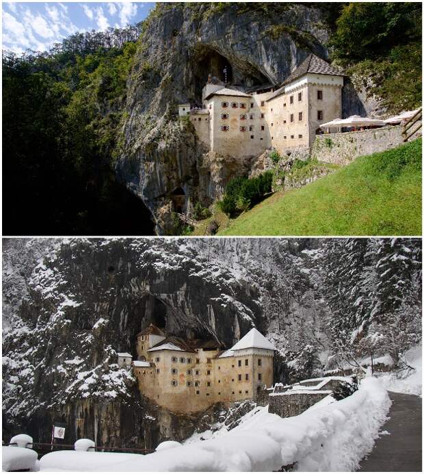Горный замок Предъяма предлагает незабываемые впечатления в сказочном мире рыцарей (Словения).