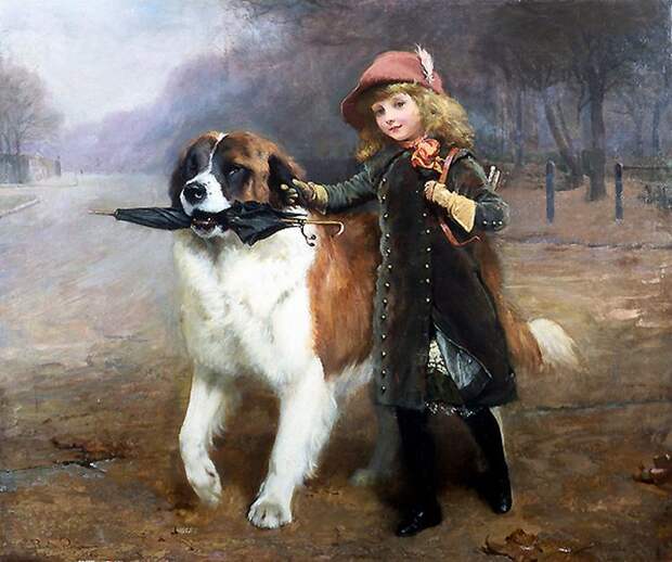«В школу» /Charles Burton Barber