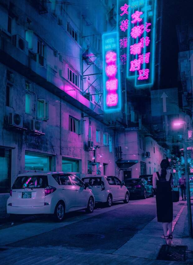 20+ Photos From Neon Hunting In A Cyberpunk City Tour