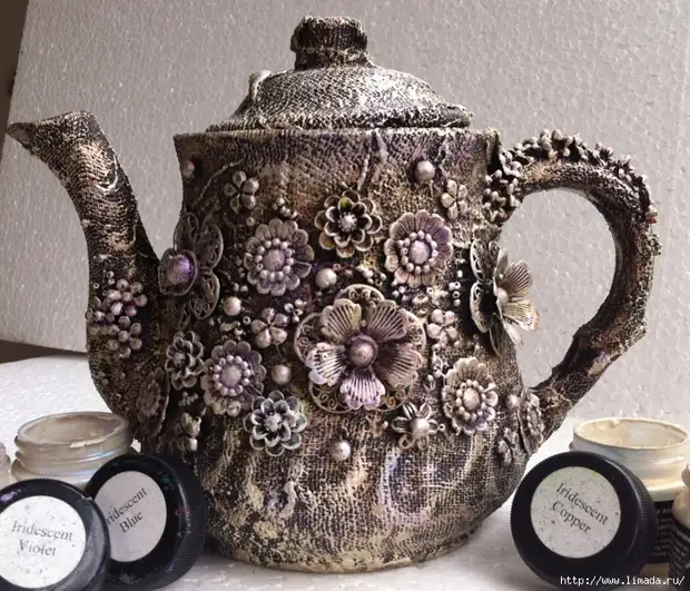 Волшебный способ превращения старого чайника в эксклюзивный
