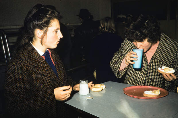 Russia, women eating snack at café in Irkutsk Russia, women eating snack at café in Irkutsk
