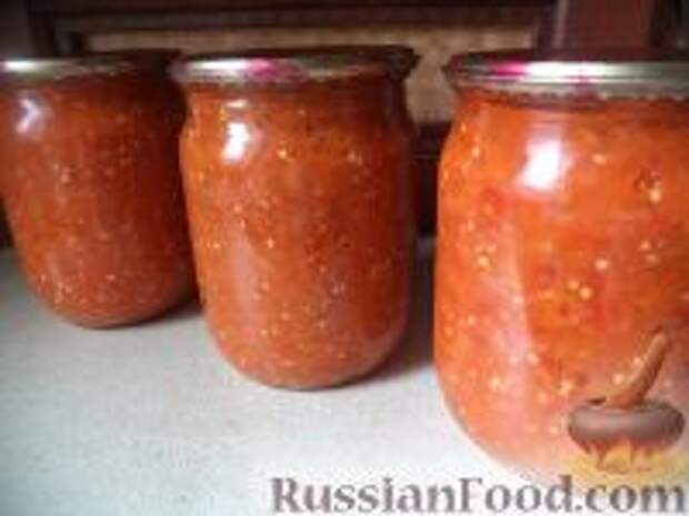 Фото к рецепту: Икра из синих баклажанов Фото к рецепту: Икра из синих баклажанов