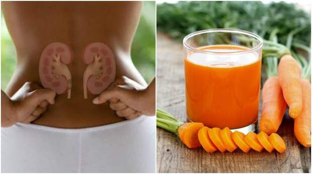 Сок из моркови и огурца поможет очистить почки от токсинов