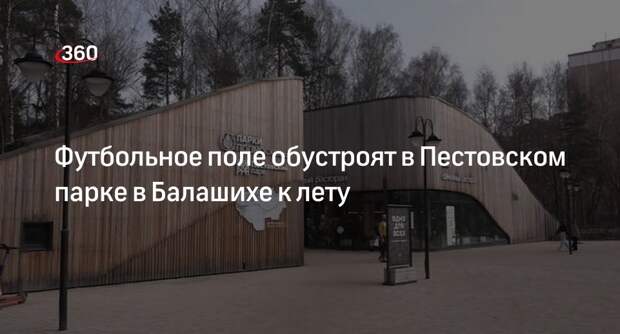 Футбольное поле обустроят в Пестовском парке в Балашихе к лету