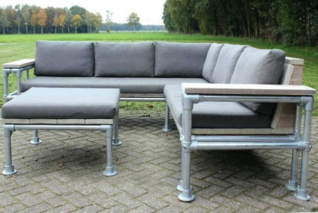 Угловой диванчик. | Фото: Patio Furniture. Угловой диванчик. | Фото: Patio Furniture.