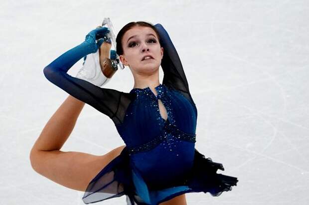 Анна Щербакова на чемпионате мира по фигурному катанию в Стокгольме.