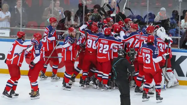 Шайба Капризова в овертайме принесла ЦСКА победу над «Барысом» в матче КХЛ