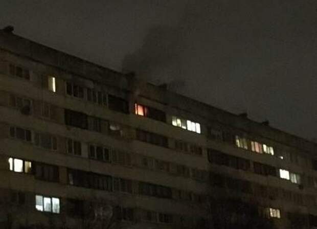 Очевидцы: в Петербурге мужчина закрылся в квартире и поджег ее