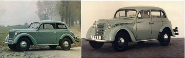 Opel Kadett, 1937 — Москвич-400, 1946