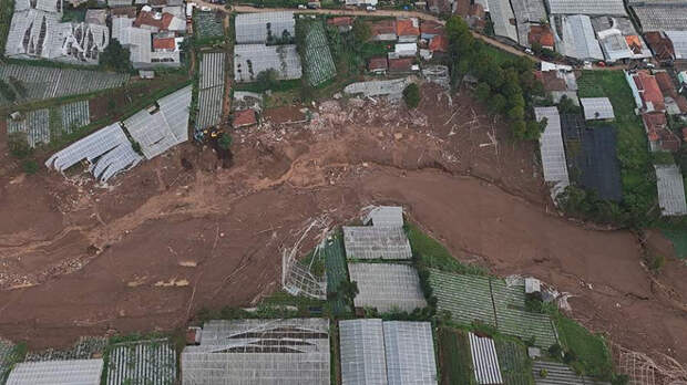 Не менее 49 человек погибли при оползне в Индонезии