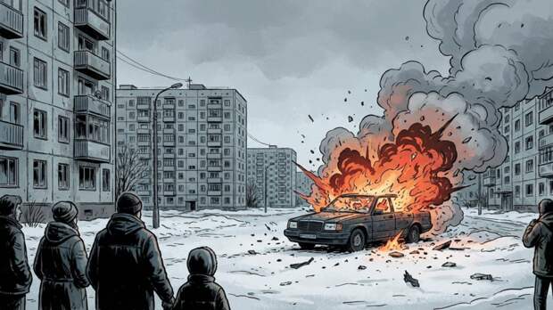 SHOT: в Москве взорвался автомобиль в районе Очаково-Матвеевское