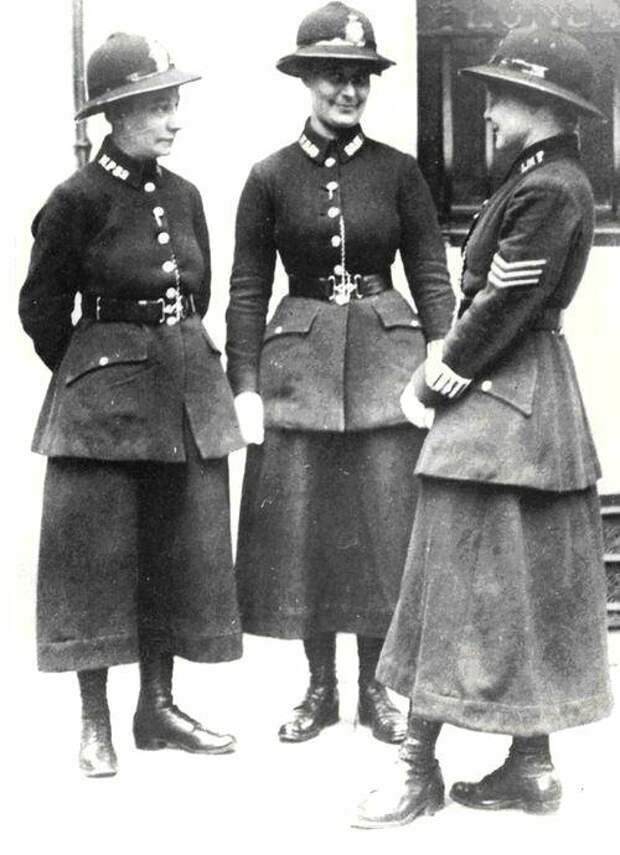 Женщины-полицейские Лондон 1919 история, ретро, фото