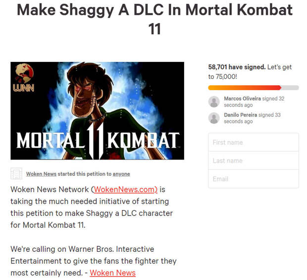 Shaggy Mortal Combat 11