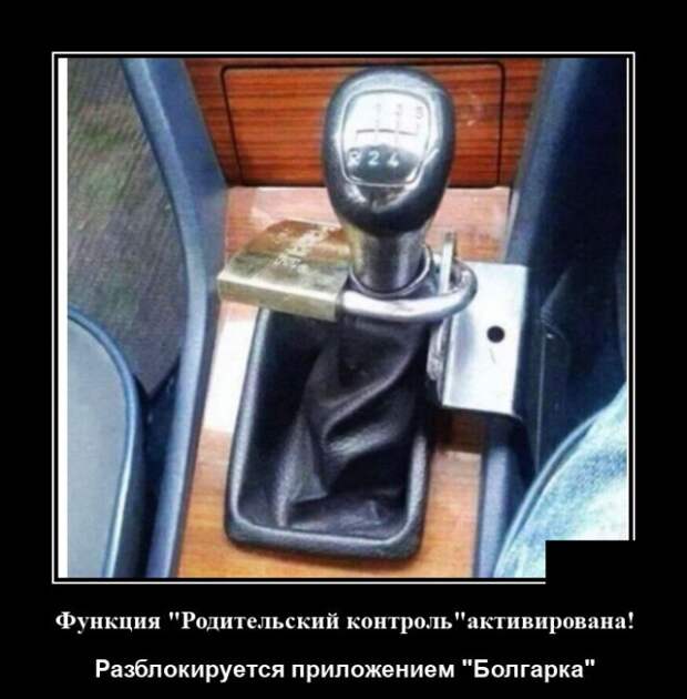 Демотиватор про противоугонное средство