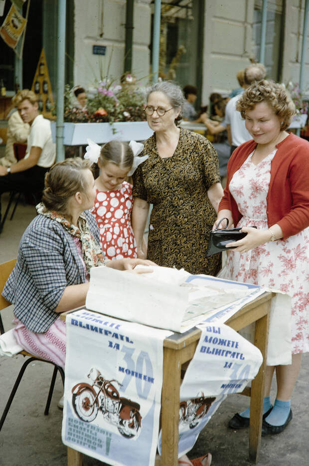 Russia, women purchasing lottery tickets in Khabarovsk Russia, women purchasing lottery tickets in Khabarovsk