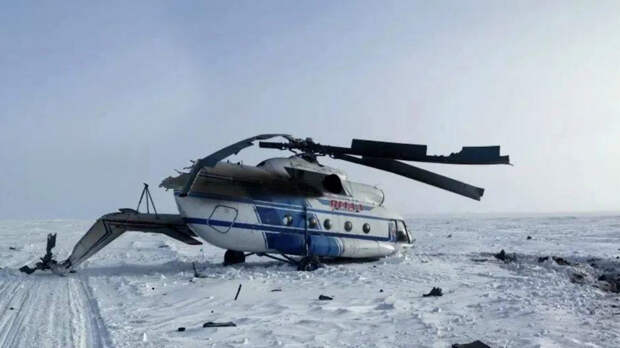Вертолет Ми-8 совершил жесткую посадку в Ямало-Ненецком автономном округе