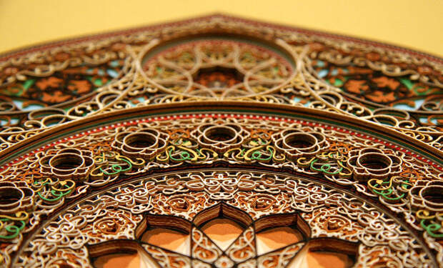 Фотография: Ажурные витражи из... картона №6 - BigPicture.ru