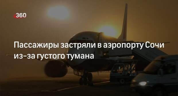 Пресс-служба компании «Аэродинамика»: 2 рейса из 57 выполнили из Сочи из-за тумана