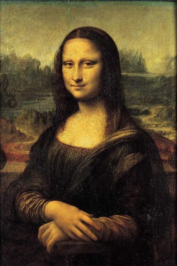 И куда же без «Моны Лизы» Леонардо да Винчи Леся Гусева, живопись, за кадром, картина, прикол, художница, юмор
