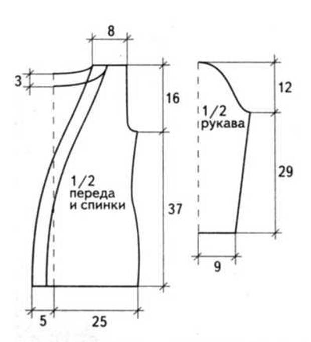 Жакет с ленточками и цветочками