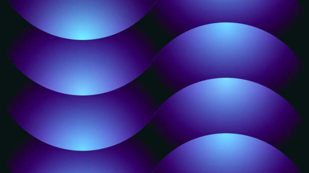 tech stories blue light patterns half circles black background