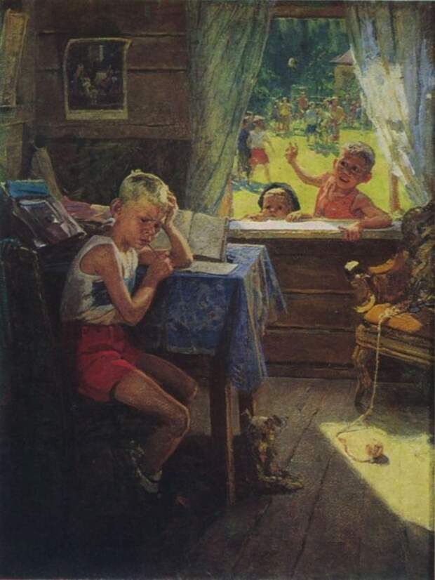 Фёдор Решетников, «Переэкзаменовка», 1954 год Фёдор Решетников, «Переэкзаменовка», 1954 год