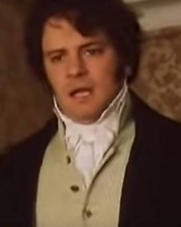 Colin Firth as Mr. Darcy in Pride and Prejudice