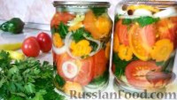 Фото к рецепту: Помидоры дольками (на зиму)