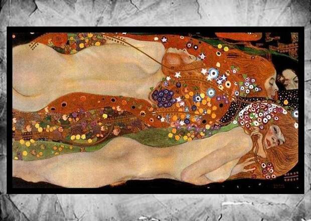 Фрагмент картины Густава Климта «Водяные змеи II», 1904-1907 годы.