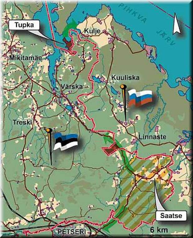 Карта россии на границе с эстонией