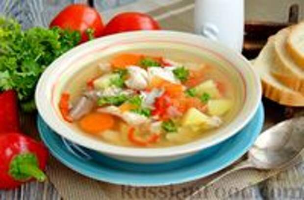 Фото к рецепту: Рыбный суп с овощами и булгуром