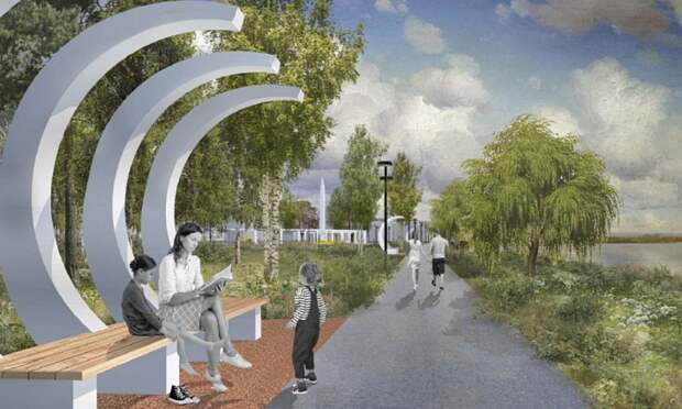 В Мирном разрабатывают проект благоустройства зоны у озера Плесцы