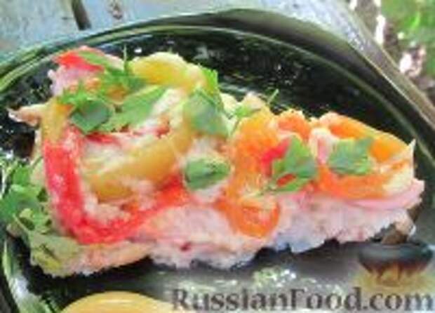 Фото к рецепту: Запеканка с картофелем, перцем и сардельками (на сковороде)