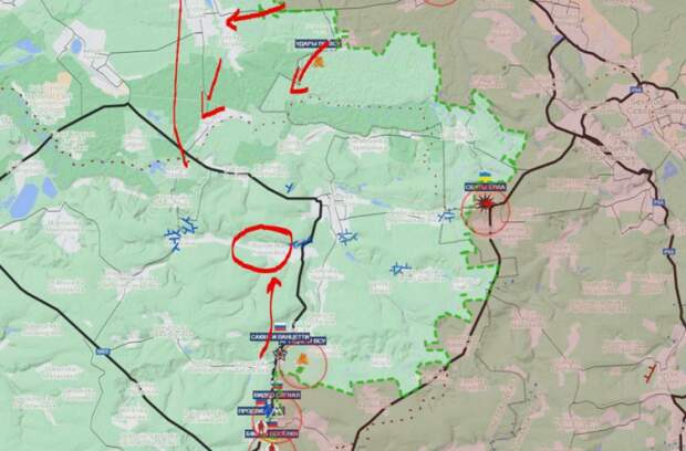 Росийская армия после длительных позиционных боев срезает Северский выступ на Краснолиманском направлении и вытесняет...