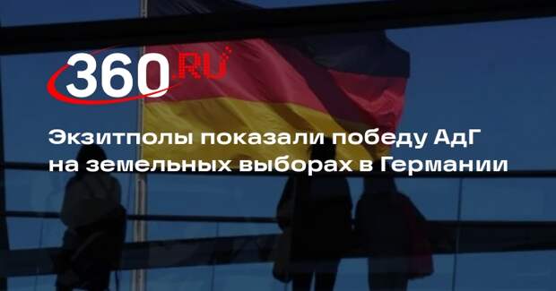 ZDF: партия АдГ победила на выборах в Тюрингии с 33,5% голосов