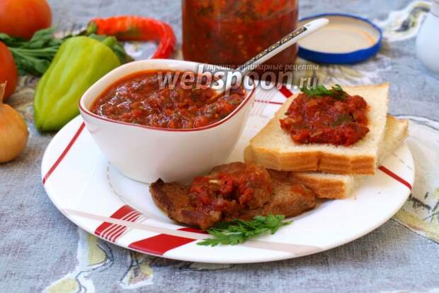 Фото Острый томатный соус к мясу